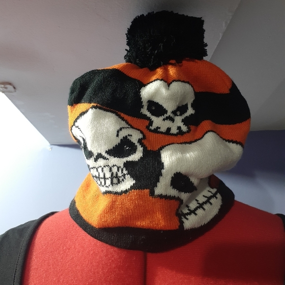 💥3/$25💥LED Adjustable Glowing Eye Skull Hat NWOT - Picture 4 of 7